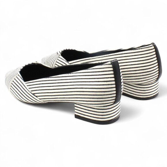 Journee Collection Womens Justine Canvas Pointed Toe Heels - Picture 7 of 8